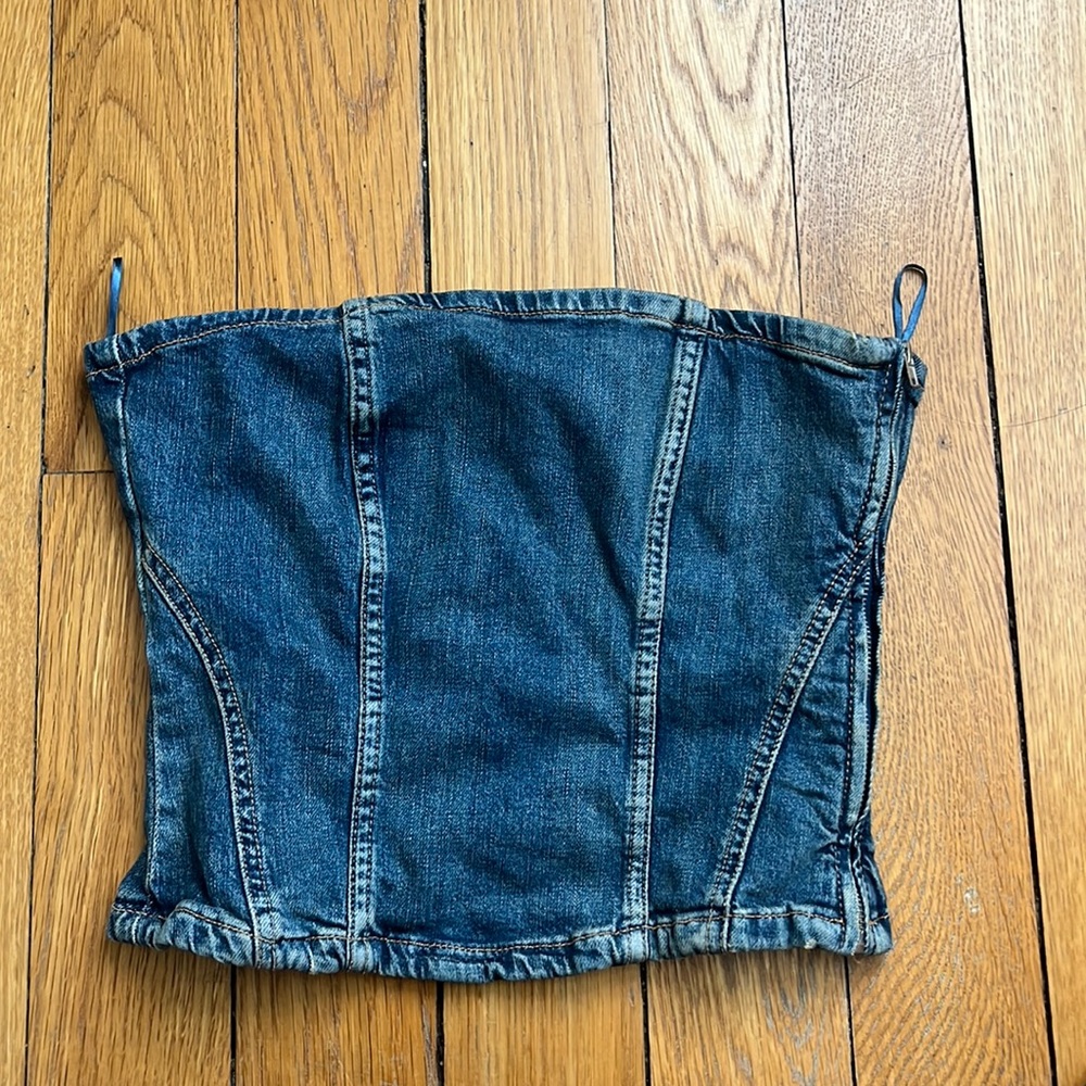 Zara Denim Tube top